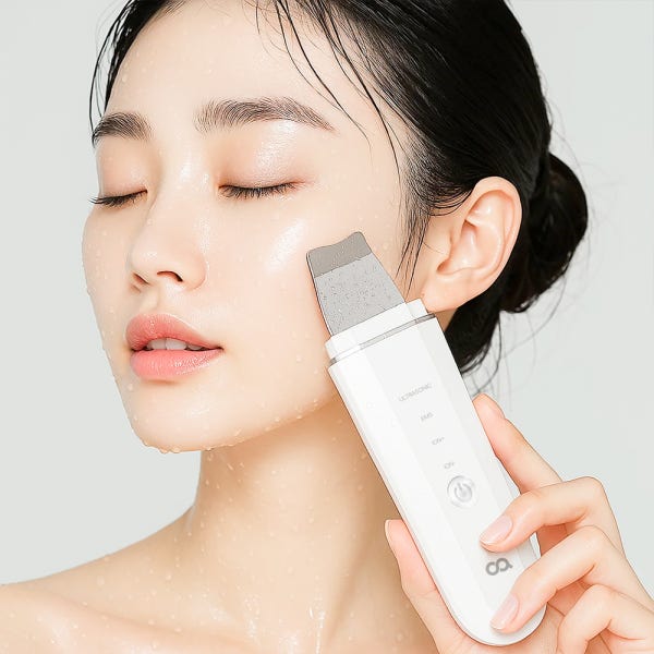 오아 아쿠아 필링기 갈바닉 마사지기 각질 블랙헤드 피지제거기 워터필링기 삭피기 스킨스크러버