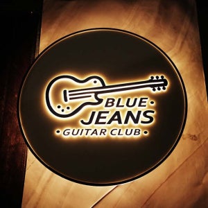 65cm원형 뮤직 스튜디오 포인트 미니 간판 led 백라이트 아크릴 스카시 현판