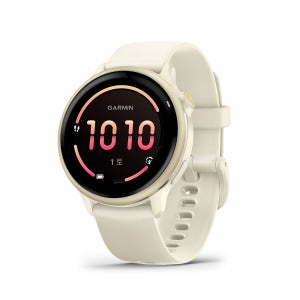 가민 비보액티브6 웰니스 피트니스 GPS 스마트워치 루나골드, 42mm