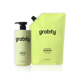 그래비티 샴푸 475ml 1개 리필 1개 엑스트라 스트롱 카이스트 그레비티 홍합 껍데기