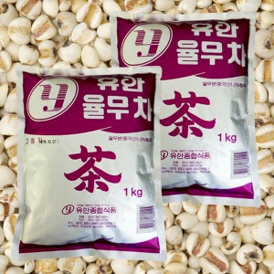 유안 율무차 자판기용 1kg 12봉 대용량 자판기 곡물라떼 국산차 가루 분말 믹스