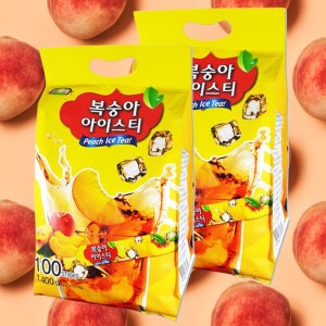 이레 이데이 복숭아 아이스티 100T 8봉 일회용 스틱 가루 파우더