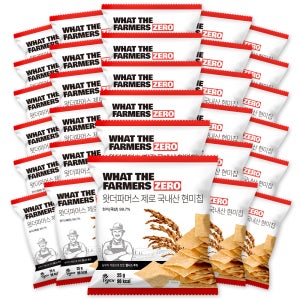 왓더파머스 제로 필수 저당 건강간식 무설탕 현미과자 국내산 구운 현미칩 30봉