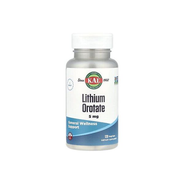 KAL <b>리튬</b> 오로테이트, 5mg, 120베그캡