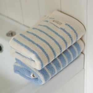 소프트터치 40수 코마사 타올 선염 모던 심플 스트라이프 200g 호텔수건 고중량 5+5매 총 10장