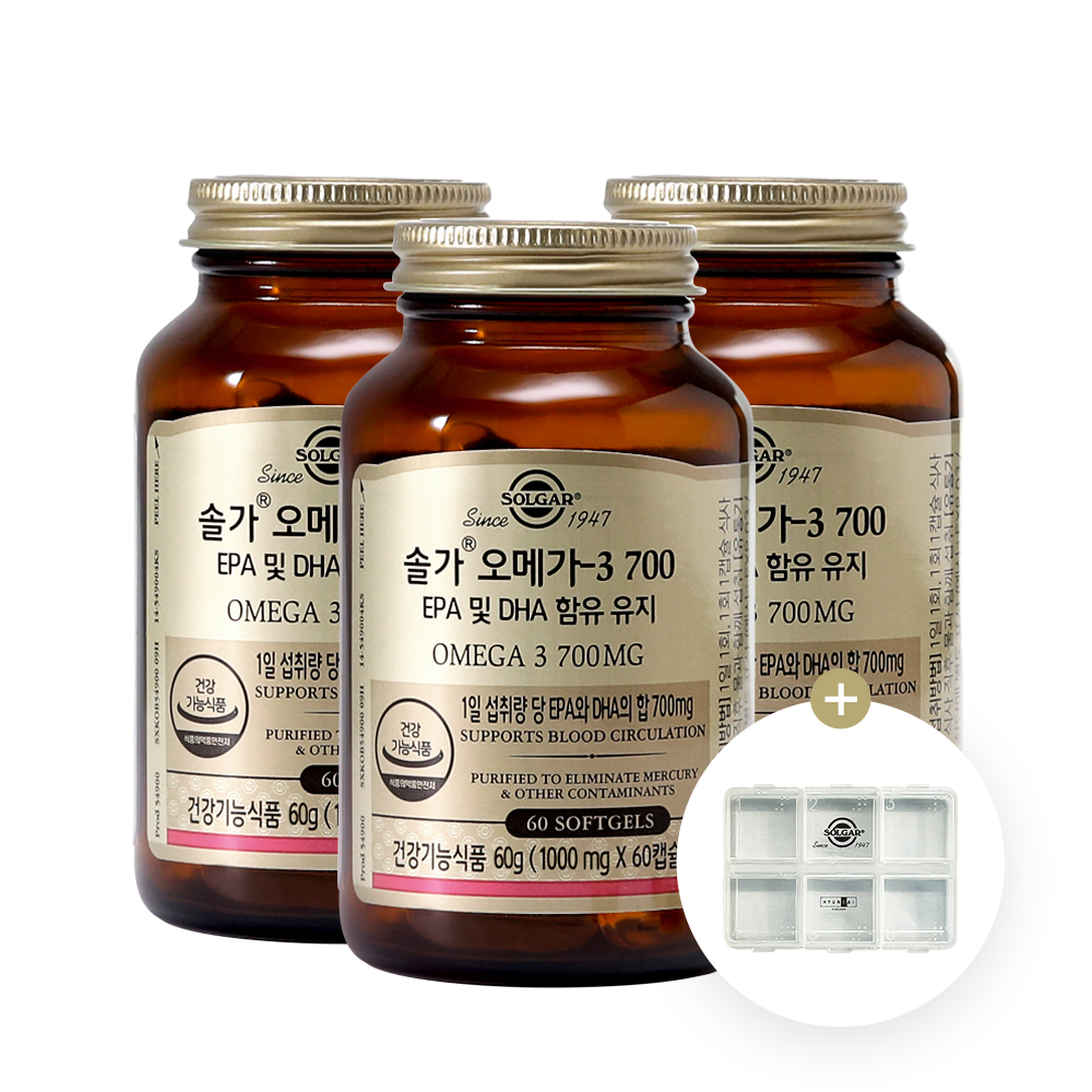 솔가 오메가-3 700 60캡슐, 3개