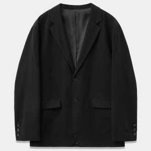 남자 링클프리 싱글 블레이저 자켓 마이 투버튼 오버핏 아우터 (TC037)