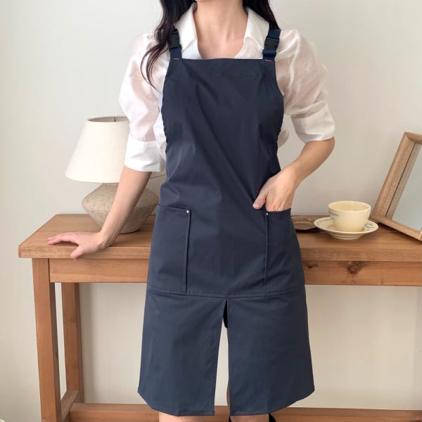 드로우데이즈 고급 H형 카페 230g 초경량 가벼운 주방 앞치마 예쁜 방수 앞치마