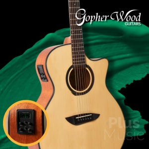 고퍼우드 i160CE slim /입문용 통기타 /콘서트바디 컷어웨이 픽업장착 /공연용