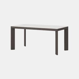 일룸 블릭 세라믹 식탁 1600mm, BNCMA(세라믹화이트+브루넷브라운)