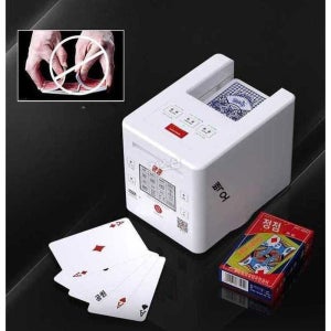 카드분배기 자동 딜러 딜링 테이블 분배기 쉐이킹 백색 화이트 카드 표준 텍사스 섞는기계 권단존향 패키지 워싱 카드 All