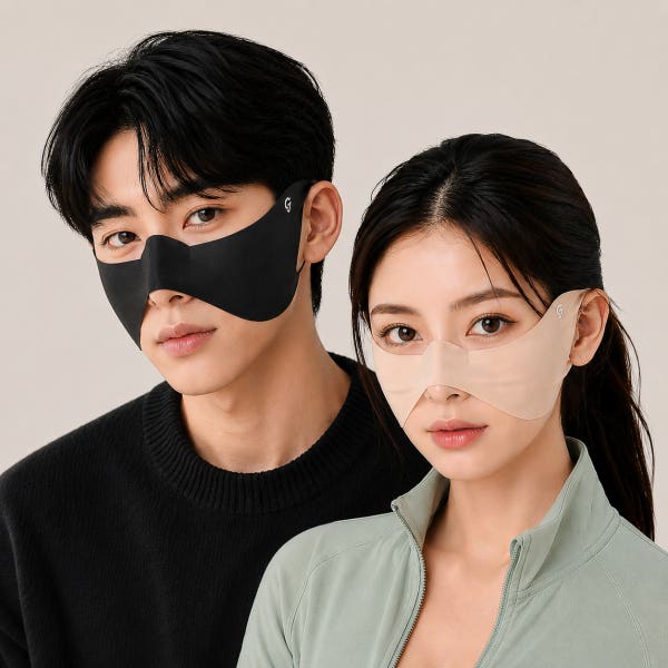 쿨링17 눈밑 기미방지 남여공용 자외선차단 나비마스크 골프마스크