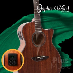 고퍼우드 i160MCE slim /입문용 통기타 /콘서트바디 컷어웨이 픽업장착 /공연용