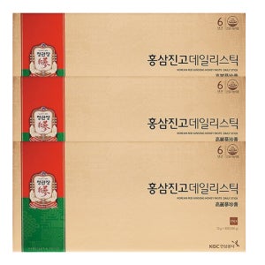 정관장 홍삼진고 데일리스틱 30포 3박스 부모님 선물용 쇼핑백