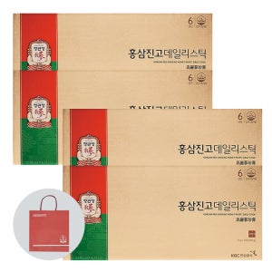 정관장 홍삼진고 데일리스틱 30포 4박스 6년근 홍삼 부모님 선물용
