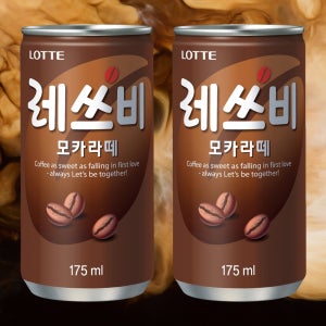 레쓰비 모카라떼 175ml 90캔 음료수 캔커피 편의점 미니캔