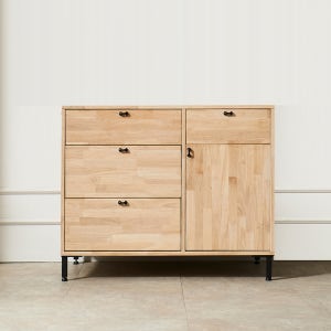 벤누스 원목 그릇장 주방 하부장 선반장 광폭 수납장