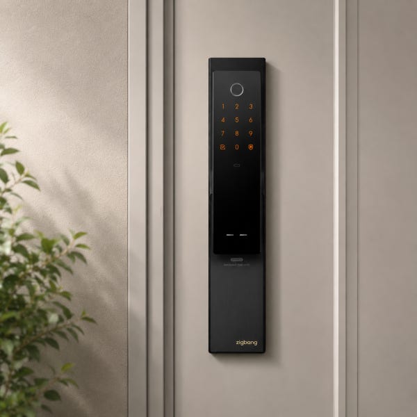 직방 삼성 IoT 푸쉬풀 도어락 지문인식 원스텝 열림&바로잠김 SHP-P52G WiFi 직방카드키2장 포함