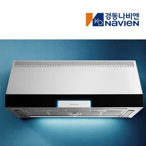 나비엔매직 3D 에어 커튼 레인지 연동형 주방 BLDC 침니 후드 렌지 실버블랙