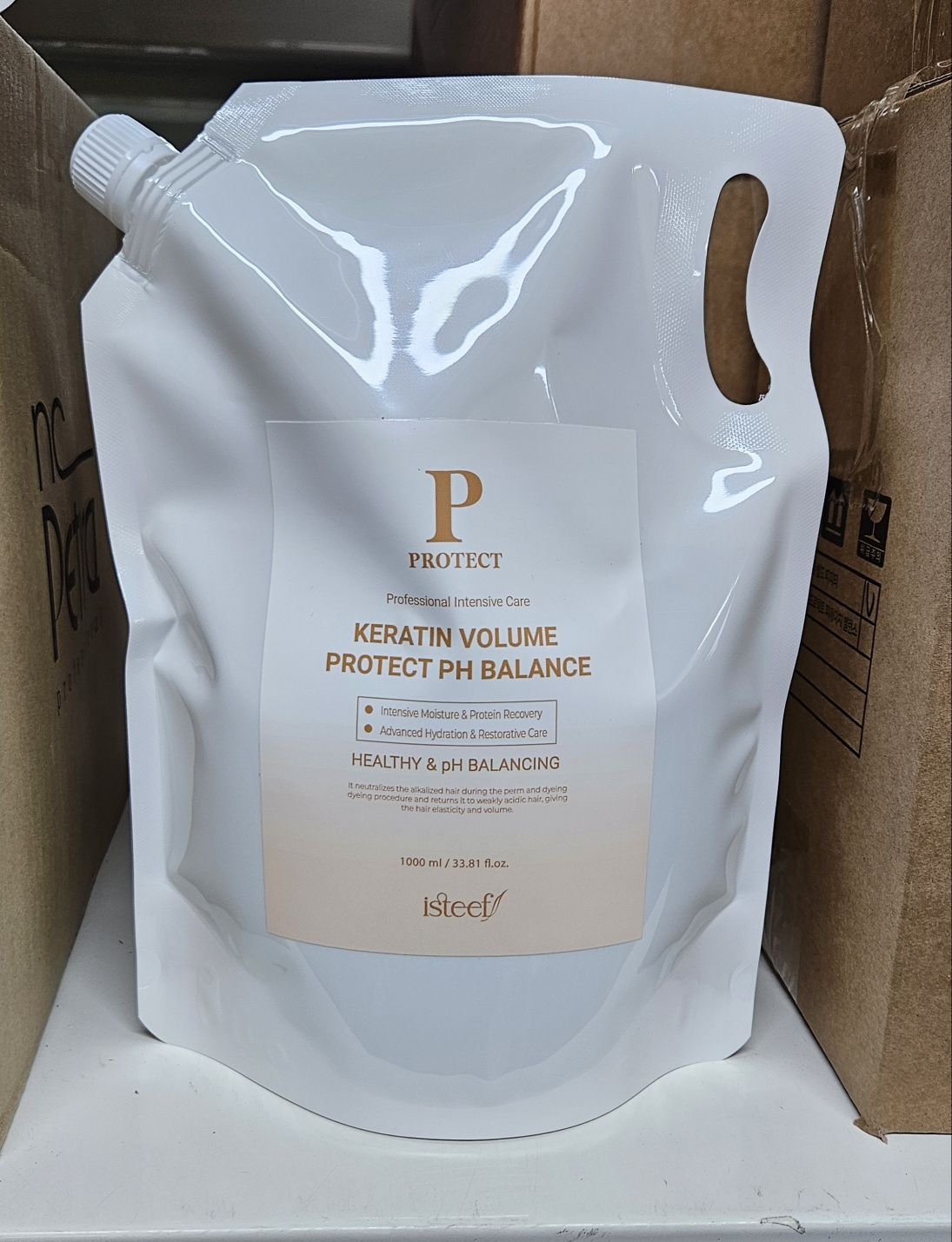 이스티프 케라틴 헤어 피에이치 <b>ph 밸런스</b> 중간처리제 버퍼 전문가용 염색1000ml