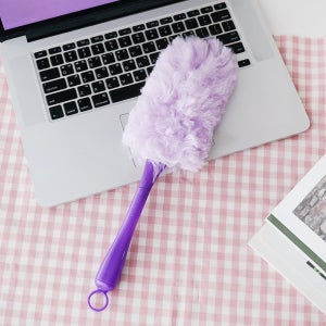 밀레마 피코 더스터 360 양면 흡착 먼지털이 먼지떨이 퍼플 숏핸들1P+리필10매 세트