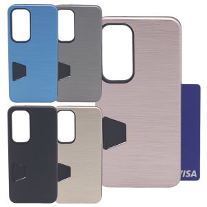 갤럭시기타 크레이지 카드 수납 하드 범퍼 케이스 실버, 갤럭시A퀀텀-A71 5G용