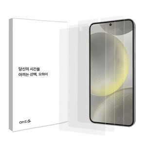 오하이 저반사 지문방지 풀커버 TPU 액정보호필름+간편부착 툴 갤럭시A34, 3매입