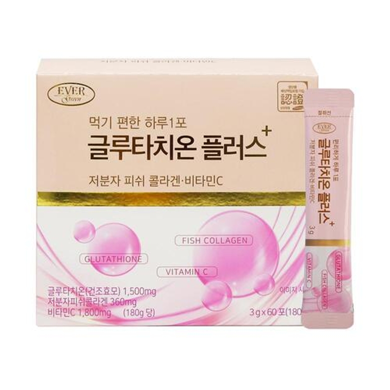 <b>에버그린</b> 글루타치온 플러스 3g x 60포