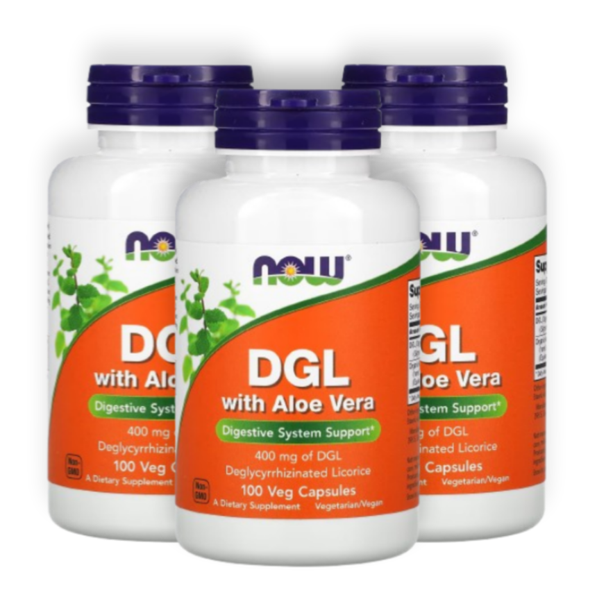 2+1 <b>나우푸드</b> DGL <b>알로에 베라</b> 감초추출물 100 베지캡슐