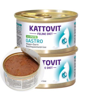 미아모아 카토빗 펠라인 가스트로 주식캔 습식사료 85g 칠면조, 2개