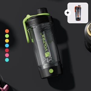 [1+1]볼트렉스 전동 프로틴 쉐이커 텀블러 USB 충전 믹스컵 자동 블렌더 쉐이크 믹서 믹싱컵