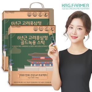 개성고려삼인 녹용홍삼스틱 6년근 고려홍삼정 골드녹용스틱 추석선물 200포, 1개