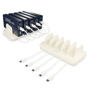 JI-525T 테이블 오더용 5포트 대용량 고속 충전기