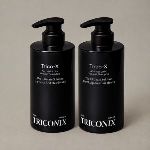 트리코닉스 트리코엑스 탈모완화 볼륨 블랙 샴푸 500ml, 2개