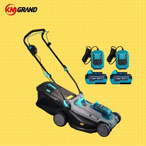 km그랜드 40v 충전 잔디깍기 전동 정원관리 제초기 LR-L430 충전기2개 풀세트