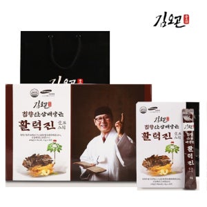 김오곤 녹용 산삼 활력즙 보력 건강즙 30포 쇼핑백 녹용진액 명절 기력 건강 선물