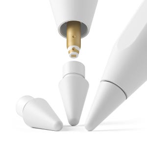 애플펜슬 링케 HB 2B 펜촉 프로 2 1 세대 연필형 필기감 프리미엄 롱 팁 3개입