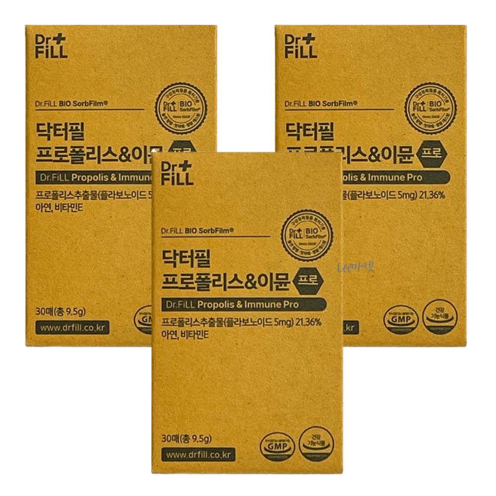 닥터필 <b>필름형 프로폴리스</b> 이뮨 3박스