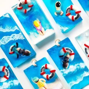 마타바 깨끗한 바다야놀자 수영 피규어 비누만들기 diy 키트 (6인)kit+활동지+동영상