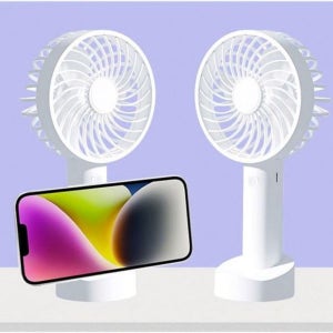 시그널 LED 핸디 탁상용 손선풍기 캠핑 휴대용 손풍기 미니 무선 시원한 선풍기