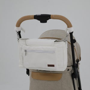 캐리언 다용도 고급 가죽 유모차가방 수납 정리함