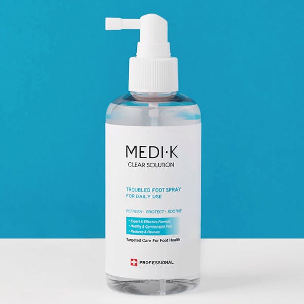 약국입점 의약외품 메디케이 클리어솔루션 대용량 250ml 풋스프레이 발바닥 발가락 손 발톱 무좀 냄새제거 쇼핑백