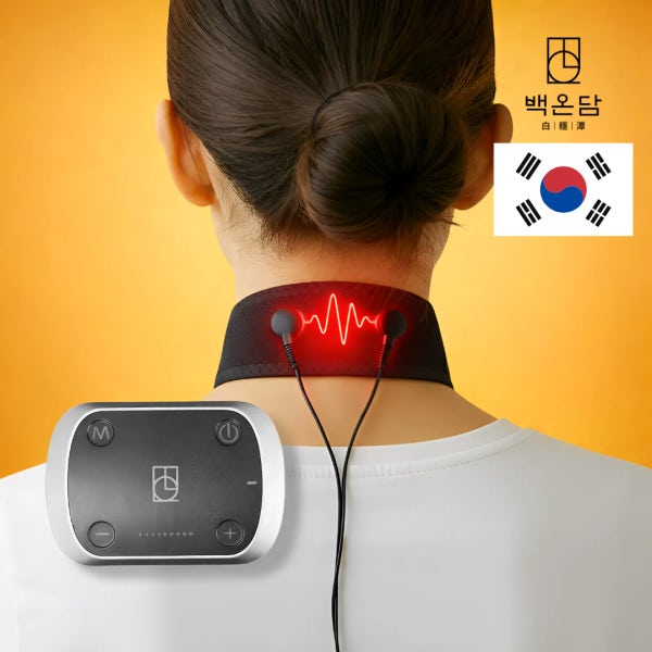 백온담 목 마사지기 국내산 특허 어깨 승모근 ems 저주파기 경추 안마기