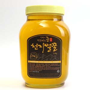 국산 아카시아벌꿀 벌꿀 2.4kg 1병 / 경북 성주 양주 토종꿀 잡화꿀