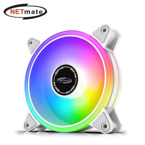 강원전자 넷메이트 NM-DPR04419 Moonlight ARGB 120mm 쿨링팬(화이트/단품) [EZDIY-FAB]