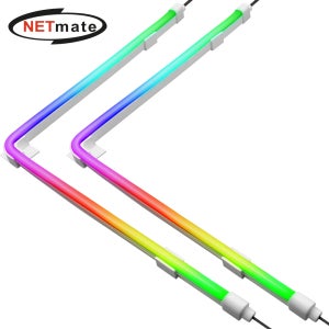 강원전자 넷메이트 NM-HPI1291 ARGB NEON LED 스트립 라이트 400mm(2PACK) [EZDIY-FAB]