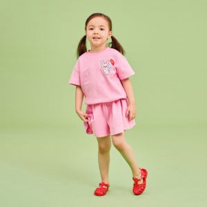트로피컬고무줄셋업 아기상하복 유아셋업 여름 쿨소재 편한 고무줄바지 데일리홈웨어 SR0205