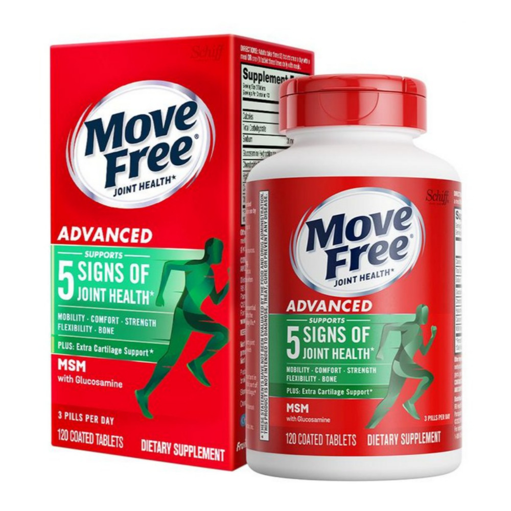 쉬프 무브프리 <b>조인트 헬스</b> 어드밴스드 플러스 MSM 글루코사민 콘드로이틴 120정 1개