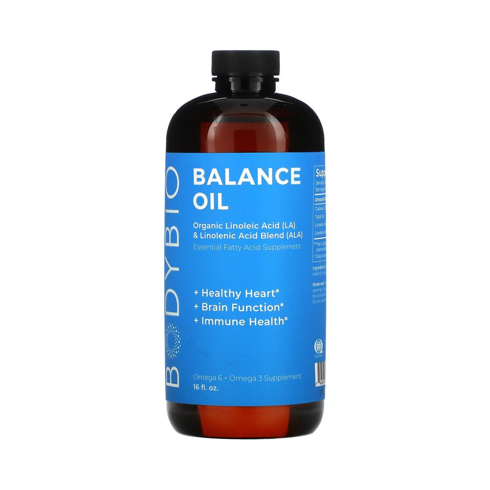 바디바이오 밸런스 오일 <b>리놀레산</b> (<b>LA</b>) 리놀렌산 혼합물 (ALA) 473 ml
