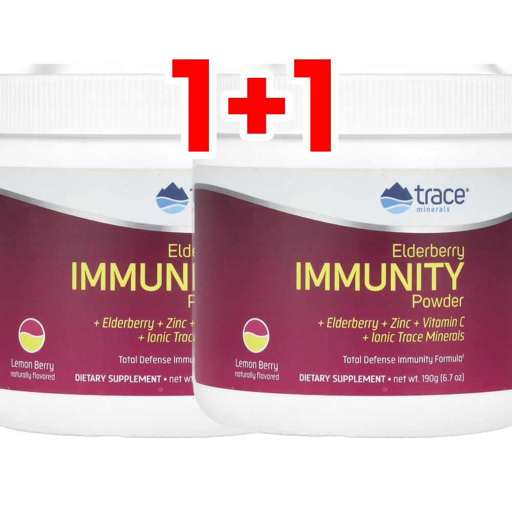 [2개] 트레이스 <b>엘더베리 이뮤니티 파우더</b> 레몬 베리 190g